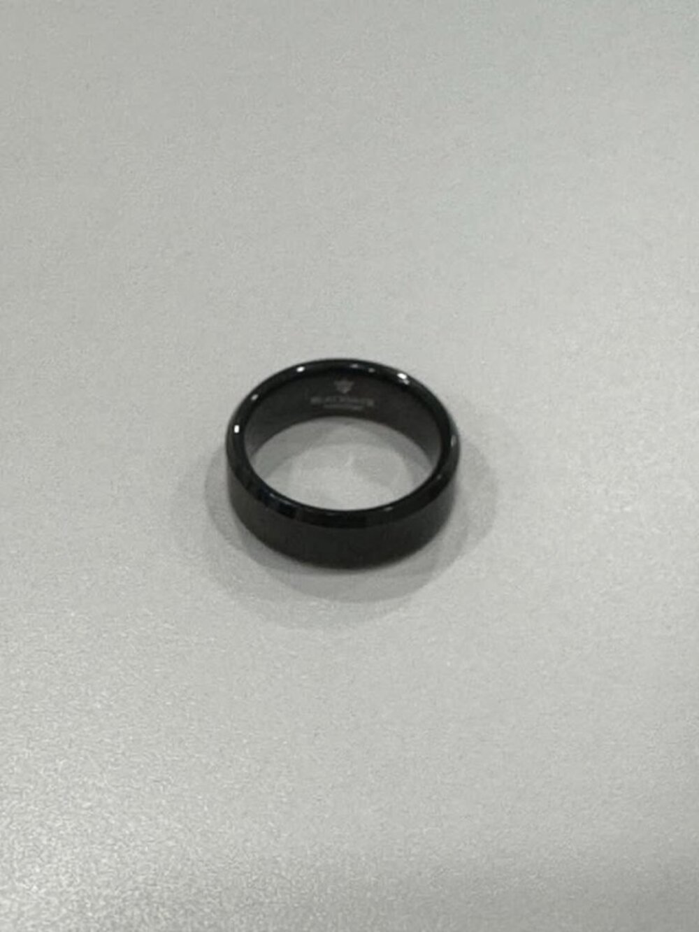 BlackJack Jewelry Men’s Black Plated Tungsten Ring – Size 11